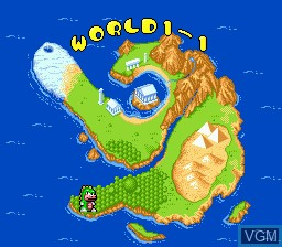 Image du menu du jeu Wani Wani World sur Sega Megadrive