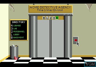 Image du menu du jeu Where in Time is Carmen Sandiego? sur Sega Megadrive