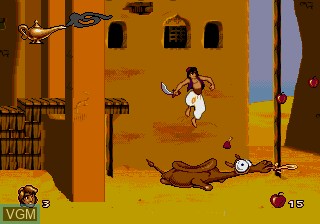 Image in-game du jeu Aladdin sur Sega Megadrive