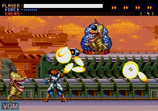 Image in-game du jeu Alien Soldier sur Sega Megadrive