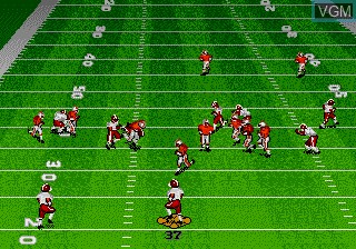 Image in-game du jeu Bill Walsh College Football sur Sega Megadrive