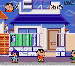 Image in-game du jeu Crayon Shin-Chan - Arashi o Yobu Enji sur Sega Megadrive