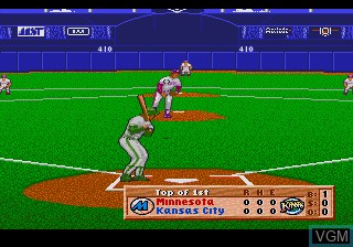 Image in-game du jeu Al Michaels Announces HardBall III sur Sega Megadrive