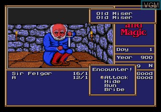 Image in-game du jeu Might and Magic - Gates to Another World sur Sega Megadrive