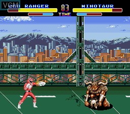 Image in-game du jeu Mighty Morphin Power Rangers sur Sega Megadrive