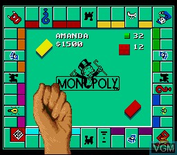 Image in-game du jeu Monopoly sur Sega Megadrive