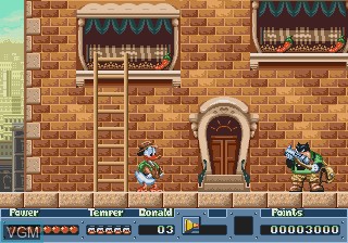 Image in-game du jeu QuackShot Estrelando Pato Donald sur Sega Megadrive