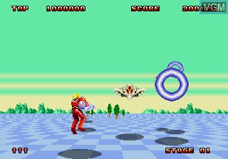 Image in-game du jeu Space Harrier II sur Sega Megadrive