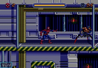 Image in-game du jeu Spider-Man sur Sega Megadrive