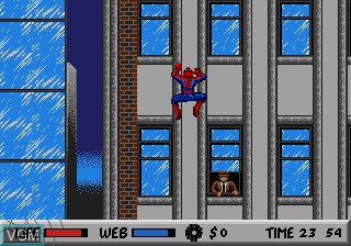 Image in-game du jeu Spider-Man vs The Kingpin sur Sega Megadrive