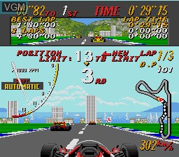 Image in-game du jeu Super Monaco GP sur Sega Megadrive