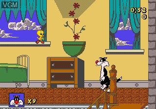 Image in-game du jeu Sylvester and Tweety in Cagey Capers sur Sega Megadrive