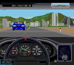 Image in-game du jeu Test Drive II - The Duel sur Sega Megadrive
