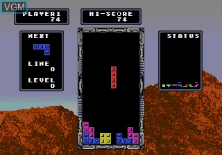 Image in-game du jeu Tetris sur Sega Megadrive