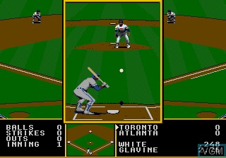 Image in-game du jeu Tony La Russa Baseball sur Sega Megadrive