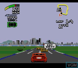 Image in-game du jeu Top Gear 2 sur Sega Megadrive