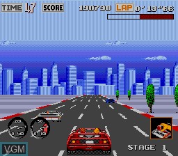 Image in-game du jeu Turbo OutRun sur Sega Megadrive