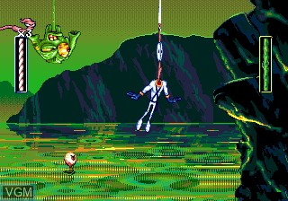 Image in-game du jeu Earthworm Jim sur Sega Megadrive
