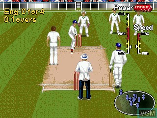 Image in-game du jeu Shane Warne Cricket sur Sega Megadrive