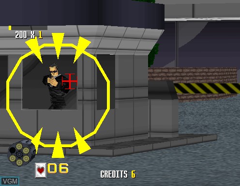 Image in-game du jeu Virtua Cop sur Model 2