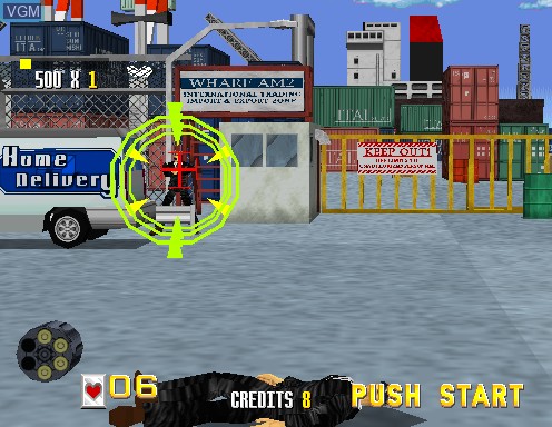 Image in-game du jeu Virtua Cop sur Model 2