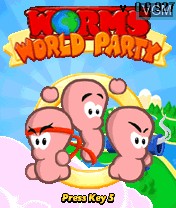 Image de l'ecran titre du jeu Worms World Party sur Nokia N-Gage