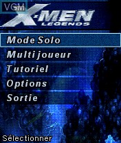 Image du menu du jeu X-Men Legends sur Nokia N-Gage