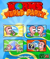 Image du menu du jeu Worms World Party sur Nokia N-Gage