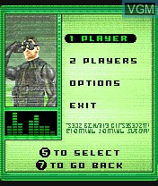 Image du menu du jeu Tom Clancy's Splinter Cell Team Stealth Action sur Nokia N-Gage