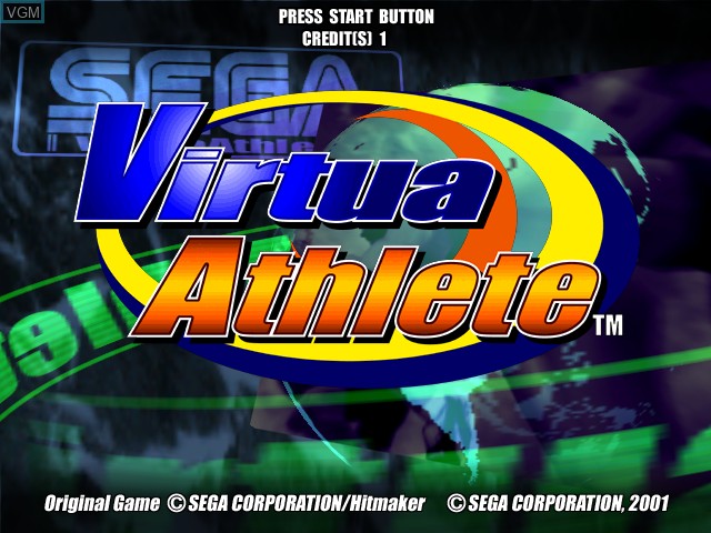 Image de l'ecran titre du jeu Virtua Athlete sur Naomi