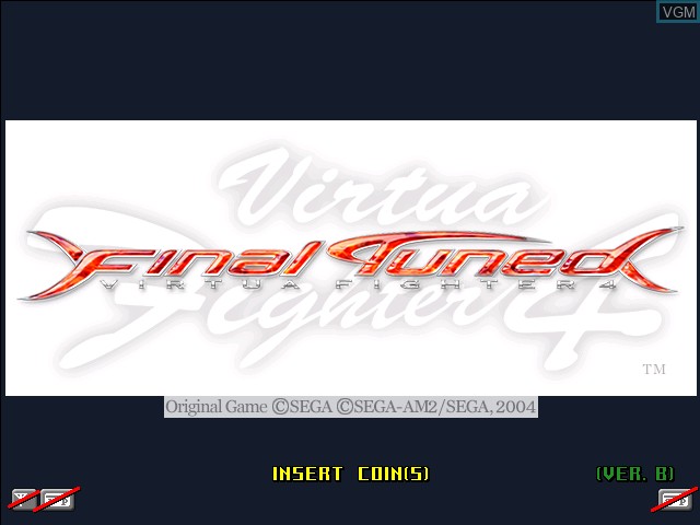 Image de l'ecran titre du jeu Virtua Fighter 4 Final Tuned sur Naomi