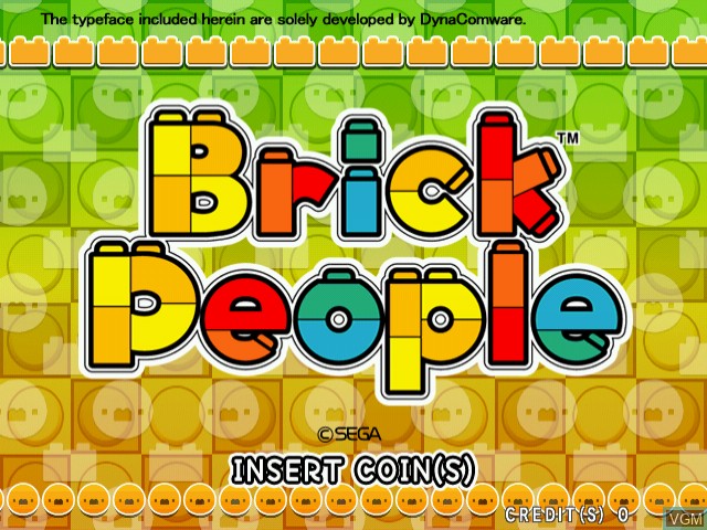 Image de l'ecran titre du jeu Brick People / Block PeePoo sur Naomi
