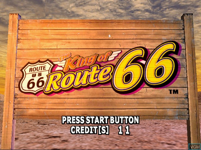 Image de l'ecran titre du jeu King of Route 66, The sur Naomi