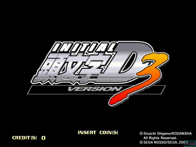 Image de l'ecran titre du jeu Initial D Arcade Stage Ver. 3 sur Naomi