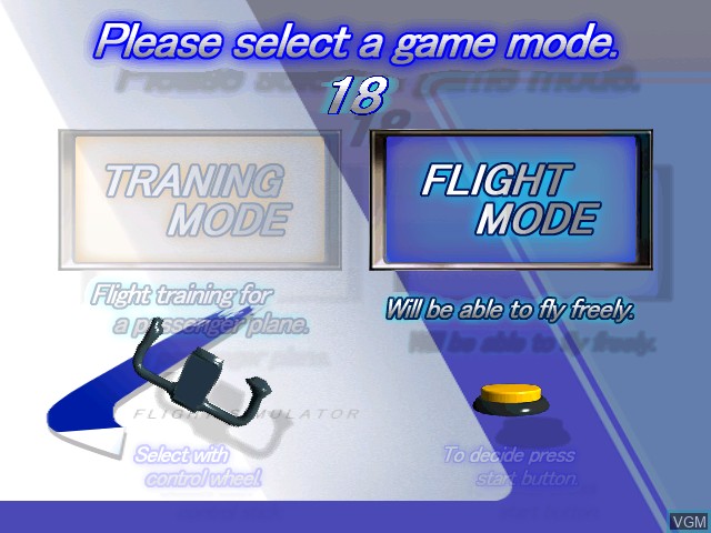 Image du menu du jeu Airline Pilots sur Naomi