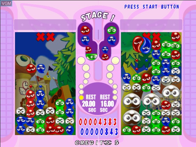 Image in-game du jeu Puyo Puyo Fever sur Naomi