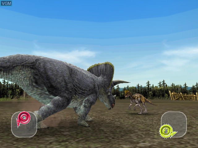 Image in-game du jeu Dinosaur King - D-Team VS. the Alpha Fortress sur Naomi