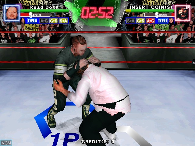Image in-game du jeu WWF Royal Rumble sur Naomi