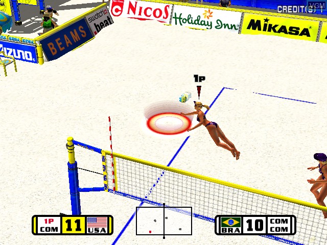 Image in-game du jeu Beach Spikers sur Naomi