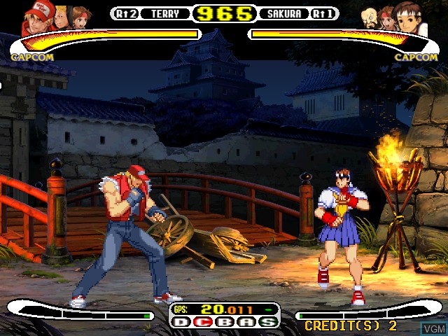 Image in-game du jeu Capcom Vs. SNK - Millennium Fight 2000 sur Naomi