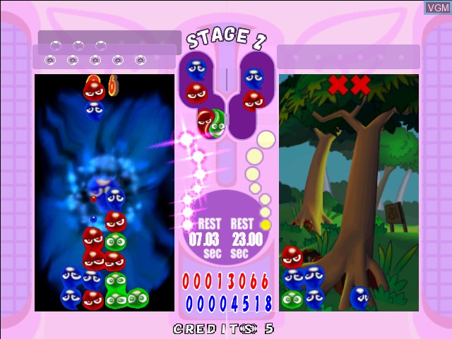 Image in-game du jeu Puyo Puyo Fever sur Naomi