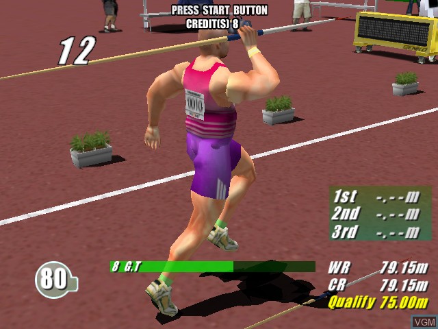 Image in-game du jeu Virtua Athlete sur Naomi