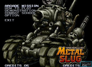 Image de l'ecran titre du jeu Metal Slug sur SNK NeoGeo CD