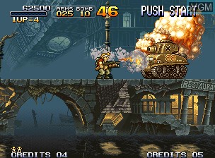 Image in-game du jeu Metal Slug sur SNK NeoGeo CD