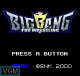 Image de l'ecran titre du jeu Wrestling Madness sur SNK NeoGeo Pocket