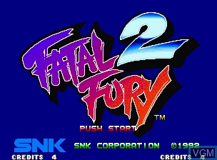 Image de l'ecran titre du jeu Fatal Fury 2 / Garou Densetsu 2 - arata-naru tatakai sur SNK NeoGeo