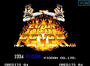 Image de l'ecran titre du jeu Fight Fever sur SNK NeoGeo