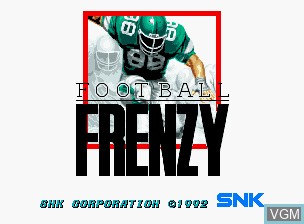 Image de l'ecran titre du jeu Football Frenzy sur SNK NeoGeo