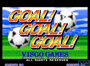 Image de l'ecran titre du jeu Goal! Goal! Goal! sur SNK NeoGeo