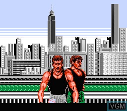 Image de l'ecran titre du jeu Bad Dudes vs. Dragon Ninja sur Nintendo NES